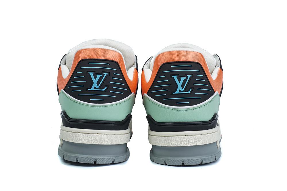 PK god Louis Vuitton LV Trainer multiple colorful orange retail materials ready to ship